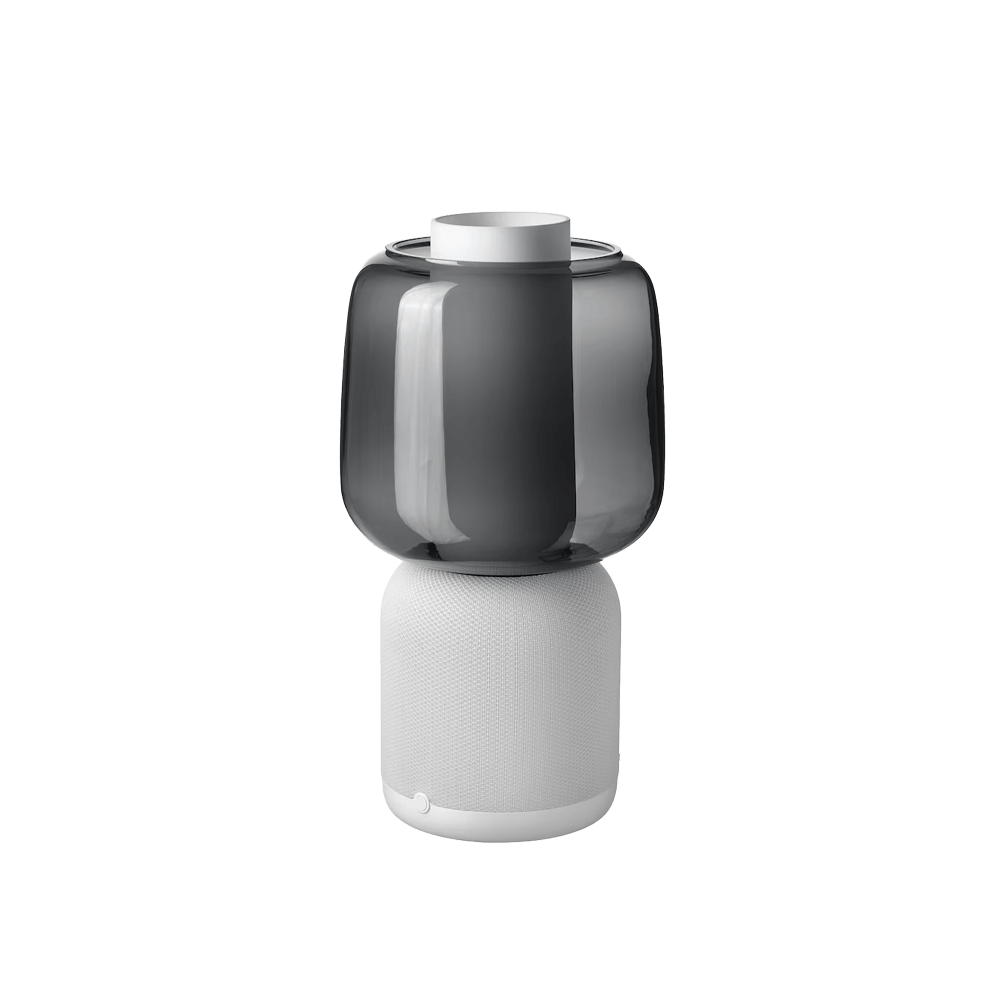 Sonos speaker lamp, glass shade